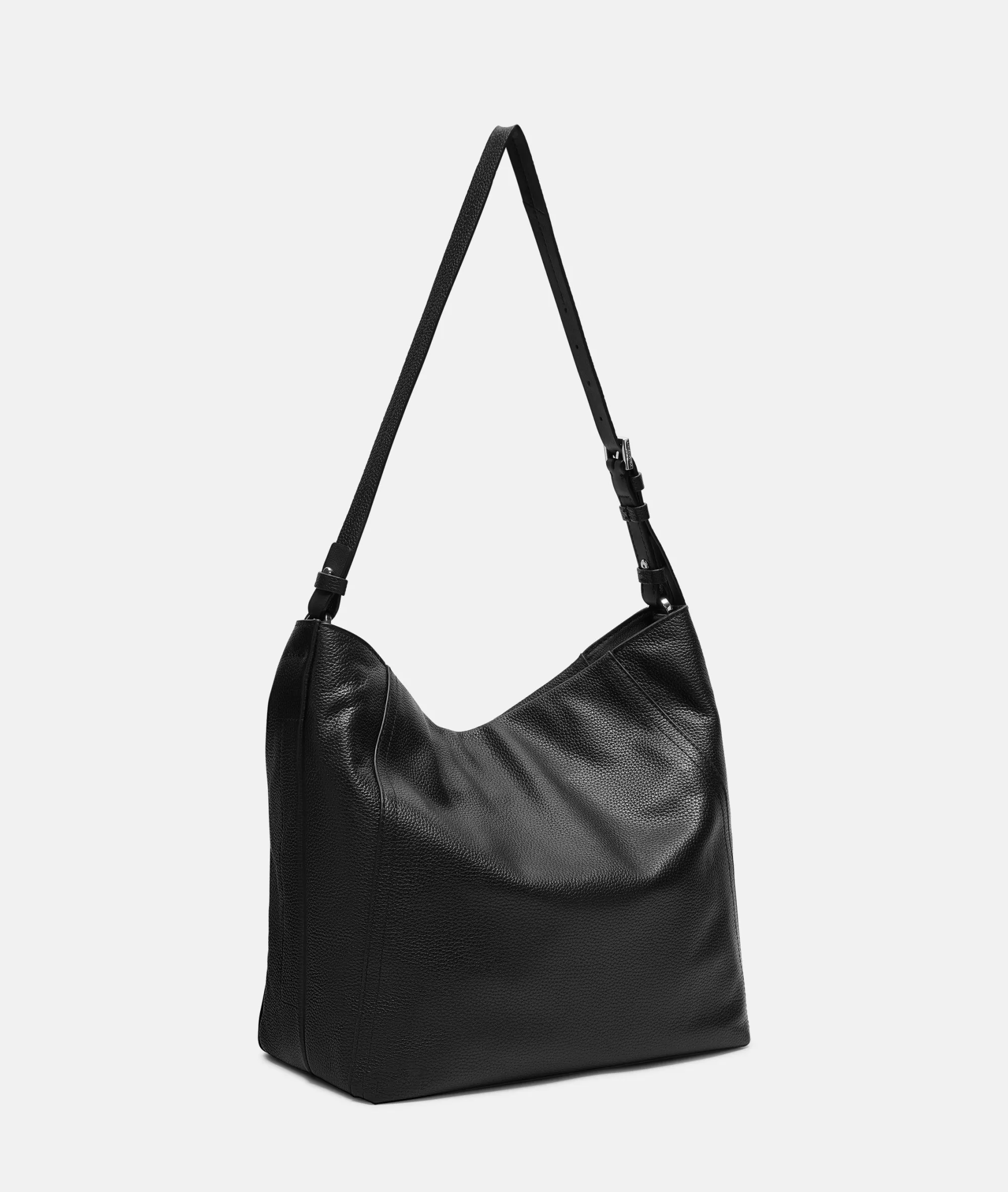 LIEBESKIND BERLIN  Ledertaschen | Schultertaschen<Chudy Hobo M schwarz