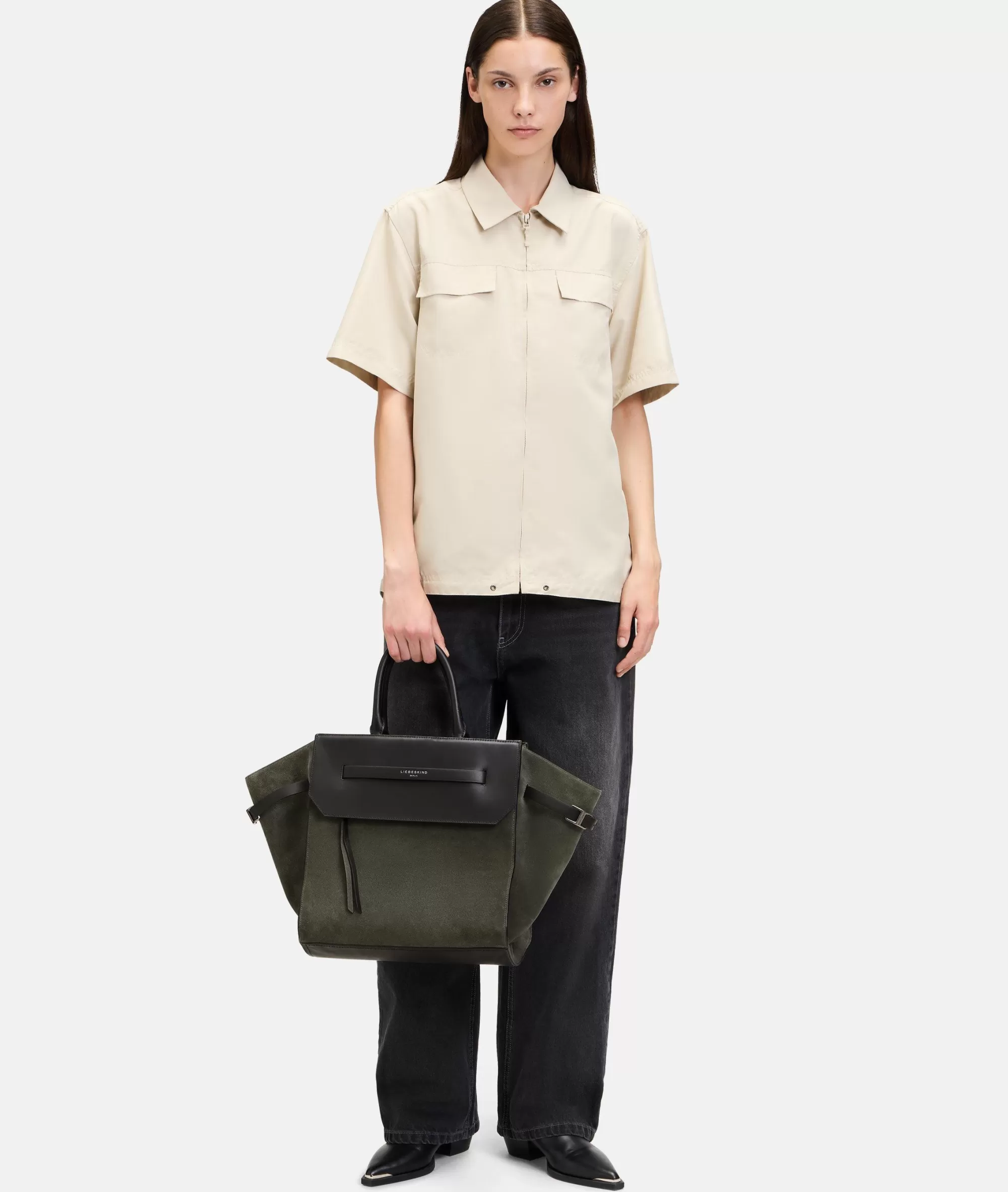 LIEBESKIND BERLIN  Bestseller | Business Bags<Lora Satchel  L olivgrün