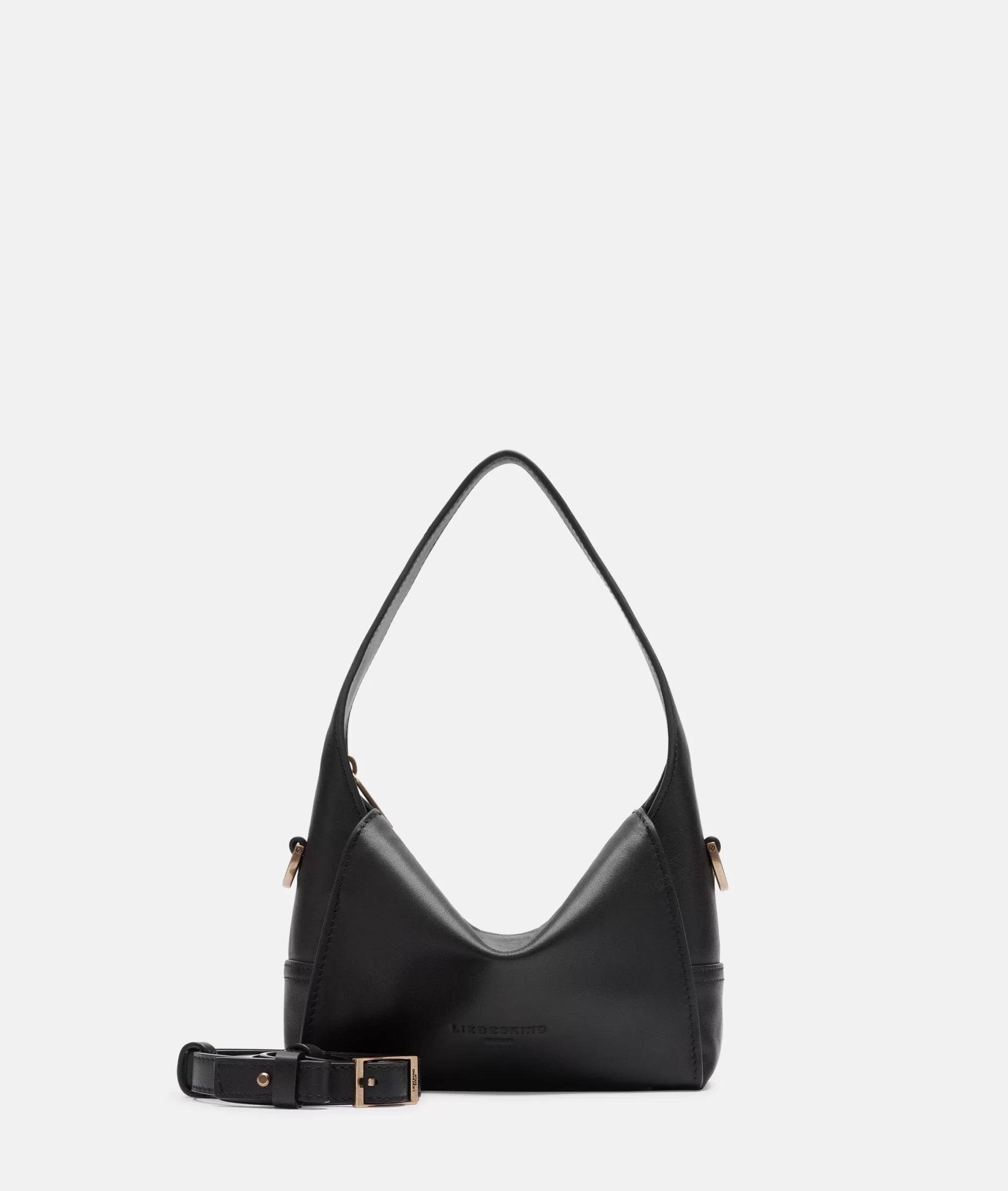 LIEBESKIND BERLIN  Ledertaschen | Schultertaschen<Lou Hobo XS schwarz