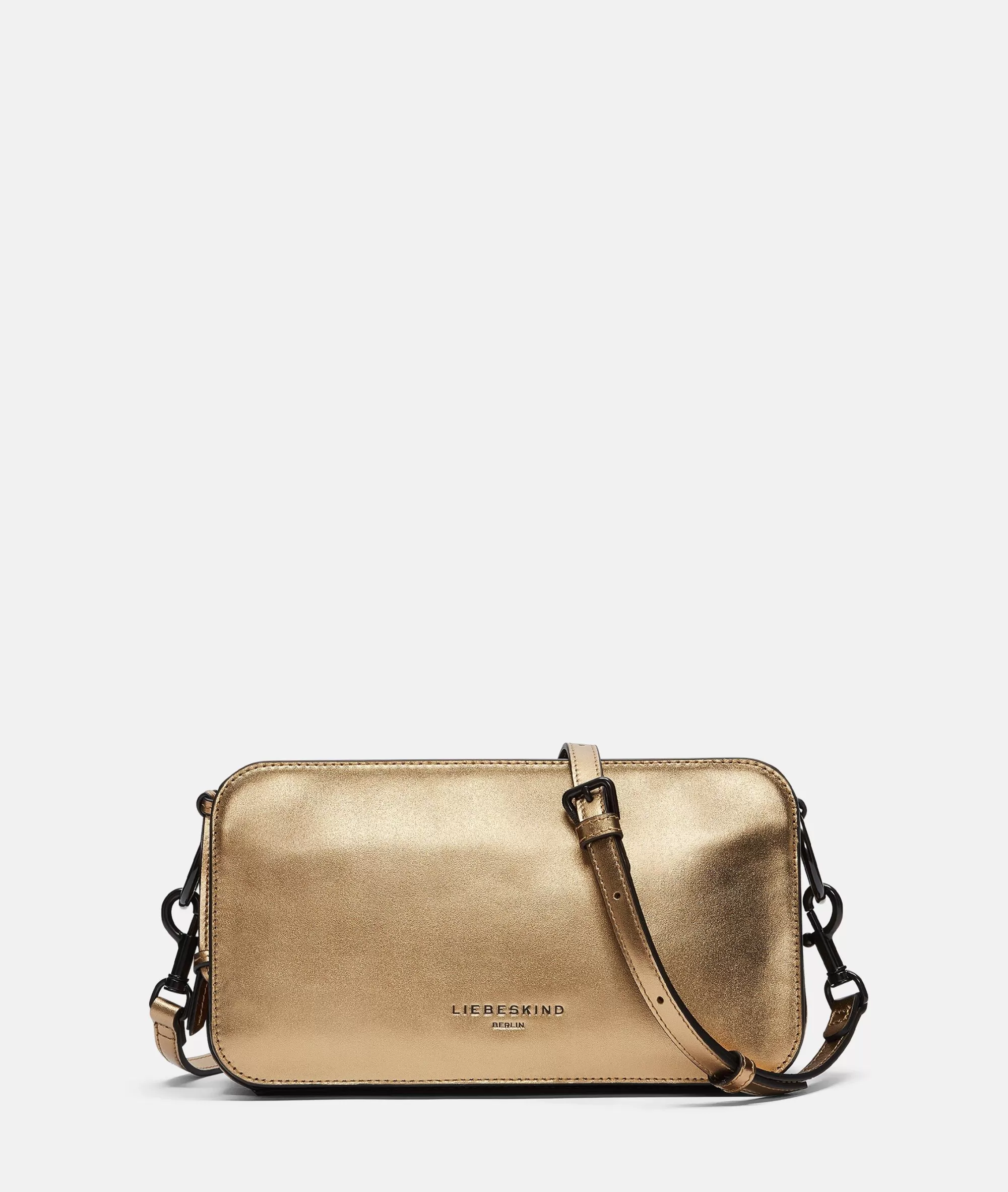 LIEBESKIND BERLIN  Ledertaschen | Umhängetaschen<Metallic Clarice Crossbody M gold